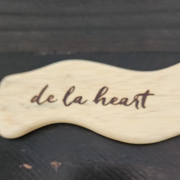 DE LA HEART The Body Tool Wood Lymphatic Massage Natural Material Drawstring Bag - Picture 2 of 7